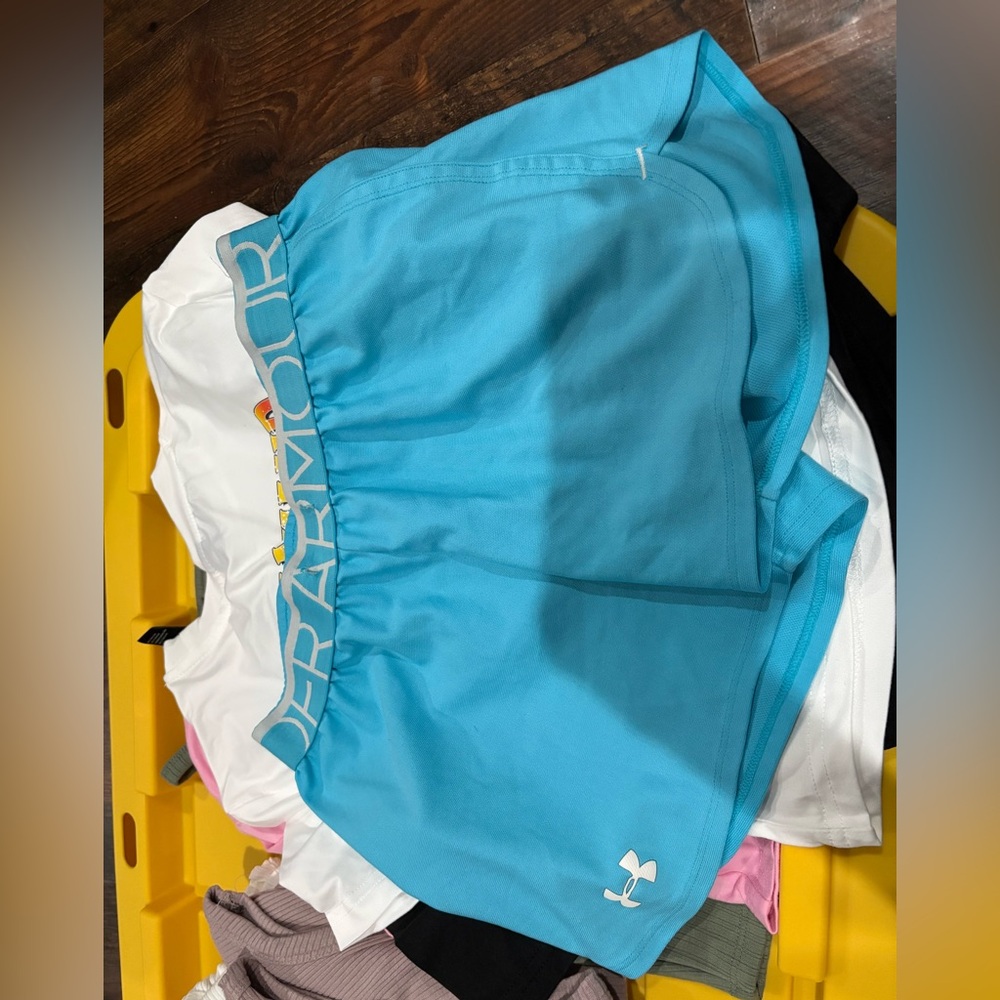 Under Armour Blue Athletic Shorts Lightweight Synthetic